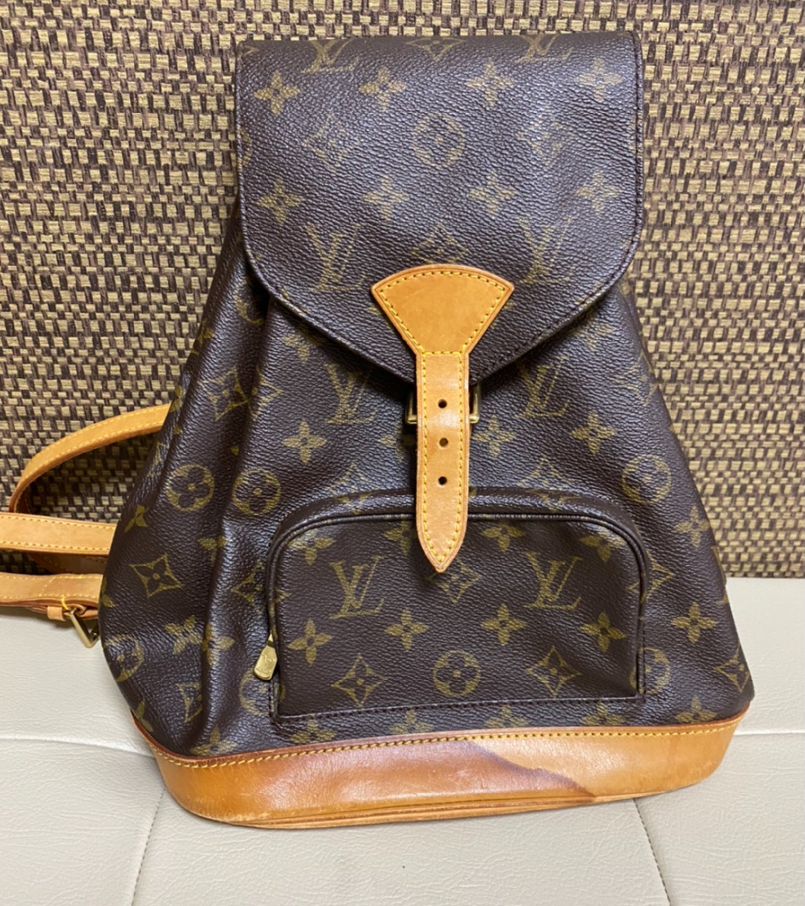 LOUIS VUITTON モンスリ 外装クリーニング前