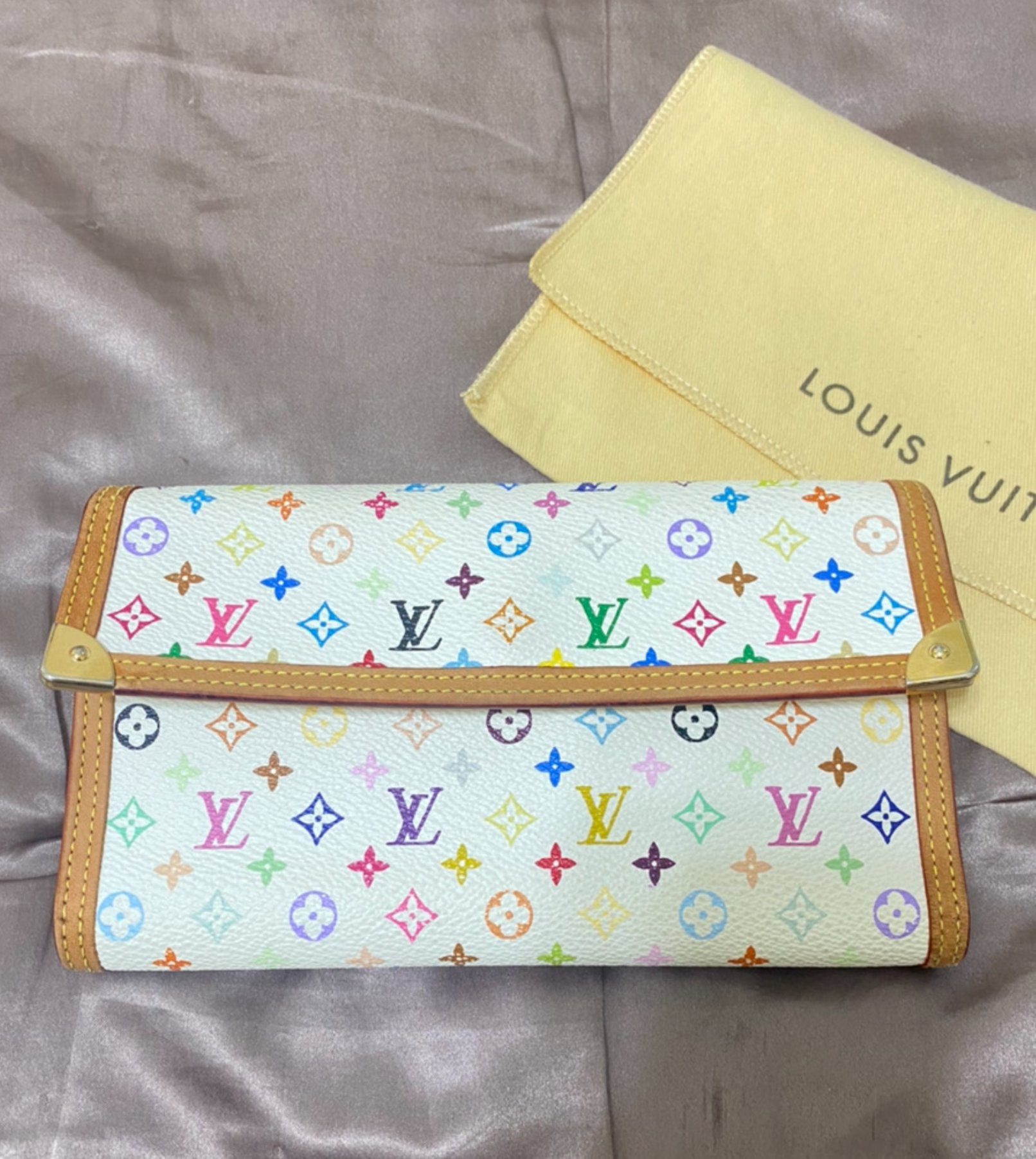LOUIS VUITTON マルチカラー財布 外装クリーニング後